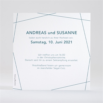 Hochzeitseinladung tiefes blau - vue 3