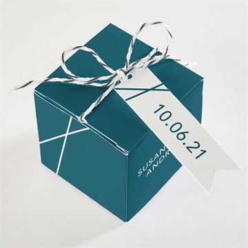 Geschenkbox Hochzeit tiefes blau - vue 3