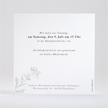 Hochzeitseinladung farn - vue 3