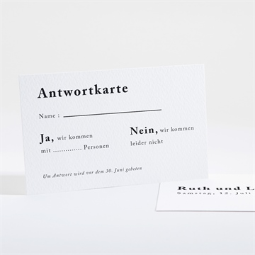Antwortkarte Hochzeit liebe im rahmen