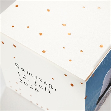 Geschenkbox Hochzeit liebe im rahmen - kupfer - Vue 2