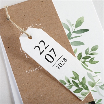 Hochzeitseinladung blätterschmuck - Vue 2