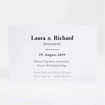 Save the Date Karte die weite welt - vue 2