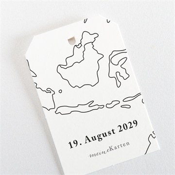 Geschenkanhänger Hochzeit die weite welt - Vue 3