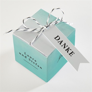 Geschenkbox Hochzeit lagune - Sicht 3