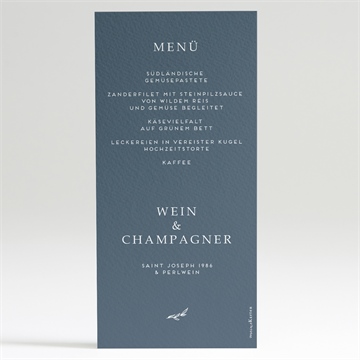 Menükarte Hochzeit goldkranz - Vue 2