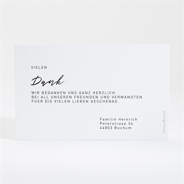 Dankeskarte Geburt eleganter stern - gold - Vue 4