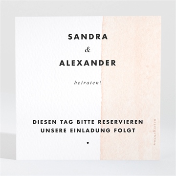 Save the Date Karte nuance - Vue 2
