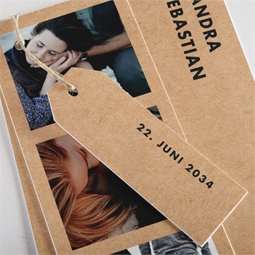 Hochzeitseinladung fotoautomat kraft - Vue 2