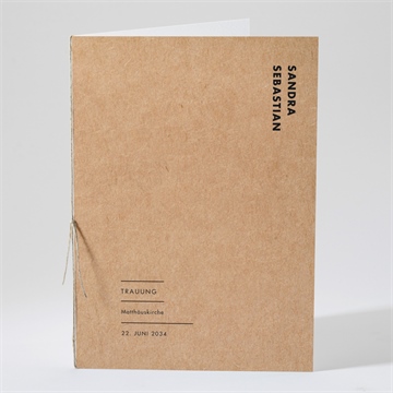 Kirchenheft Hochzeit fotoautomat kraft