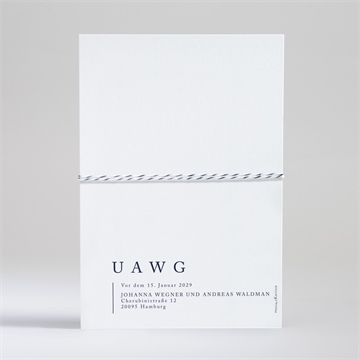 Hochzeitseinladung design pur - Vue 4