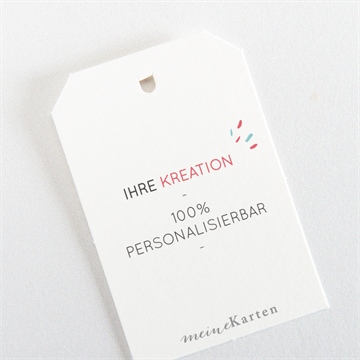 Geschenkanhänger Hochzeit blanco - 4x6cm (n29122) - vue 3