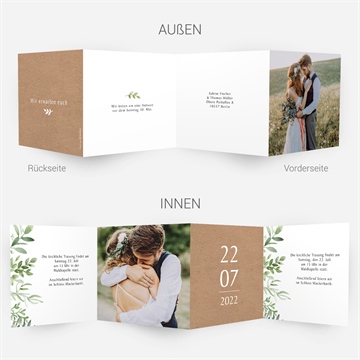 Hochzeitseinladung power of love - vue 4