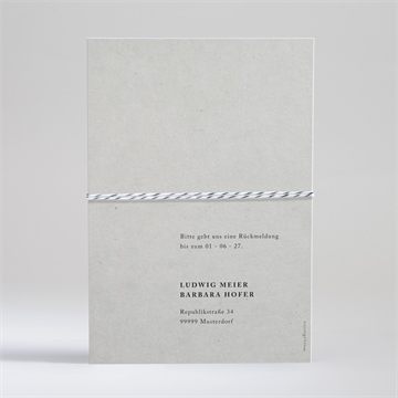 Hochzeitseinladung marmor stil - Vue 4