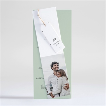 Hochzeitseinladung mandelgrün