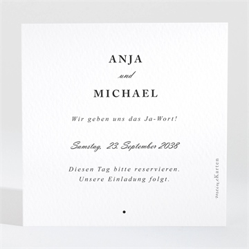 Save the Date Karte mandelgrün - Vue 2