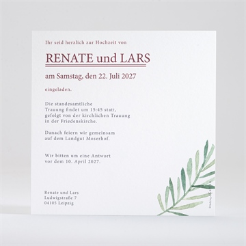 Hochzeitseinladung schlichte natur - vue 3