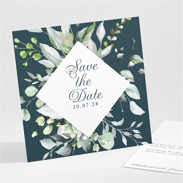 Save the Date Karte blumenarrangement