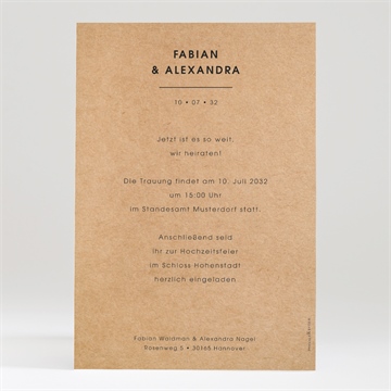 Hochzeitseinladung love first - Vue 2