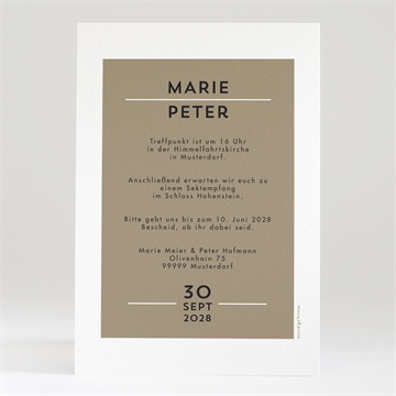 Hochzeitseinladung wilde initialen - Vue 2