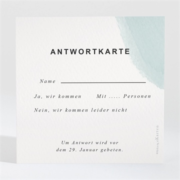 Antwortkarte Hochzeit pastell abstrakt