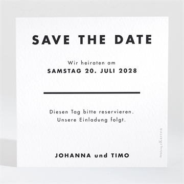 Save the Date Karte kastanienzweig - Sicht 2