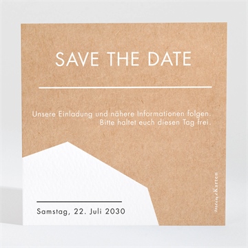 Save the Date Karte gute neuigkeit - Vue 2