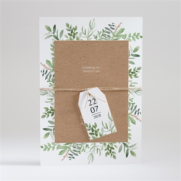 Hochzeitseinladung frühlingsgrün - Vue 3