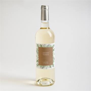 Flaschenetikett Hochzeit frühlingsgrün - Vue 2