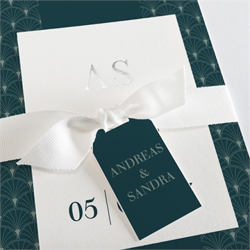 Hochzeitseinladung art deco eleganz - vue 2