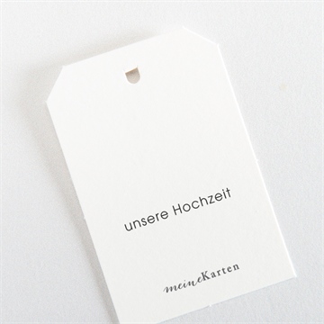 Geschenkanhänger Hochzeit pures design - Vue 3