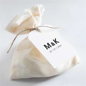 Geschenkanhänger Hochzeit pures design - Vue 2