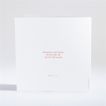 Hochzeitseinladung design in korallenrot - Vue 4