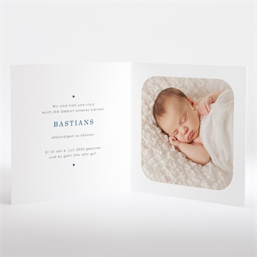 Geburtskarte silber und aquarell - vue 3