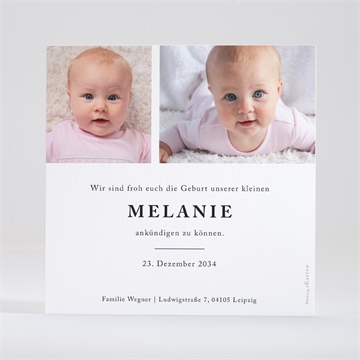 Geburtskarte edel & schlicht - vue 3