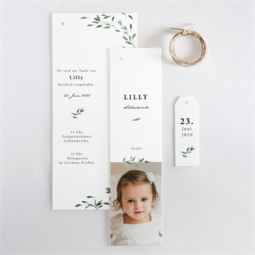 Einladung Taufe naturbezogen - vue 4