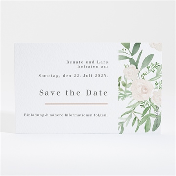 Save the Date Karte frühlingsrosen - vue 4