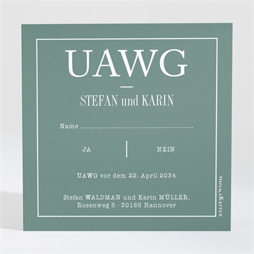 Antwortkarte Hochzeit ref. N3001586