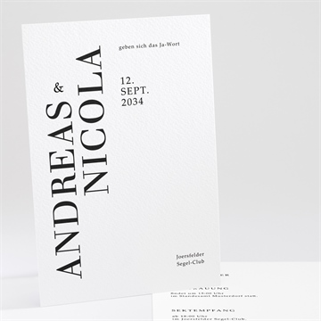 Hochzeitseinladung moderne grafik