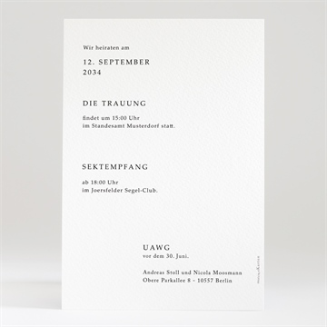 Hochzeitseinladung moderne grafik - Vue 2