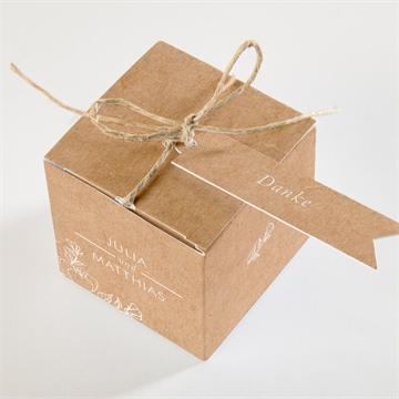 Geschenkbox Hochzeit elegante gravur - Vue 3