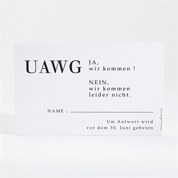 Antwortkarte Hochzeit ref. N16004