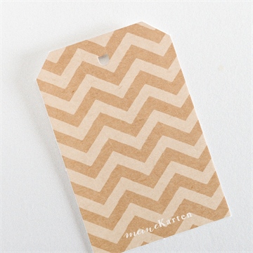 Geschenkanhänger Taufe blaue girlande - Vue 3