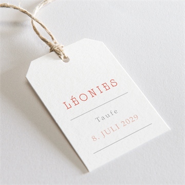 Geschenkanhänger Taufe blühendes glück