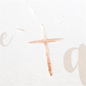 Einladung Taufe kupfer schrift - Vue 2