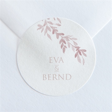 Aufkleber Hochzeit goldene weide