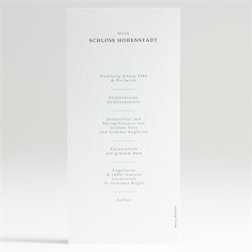 Menükarte Hochzeit blumengesteck - Vue 2