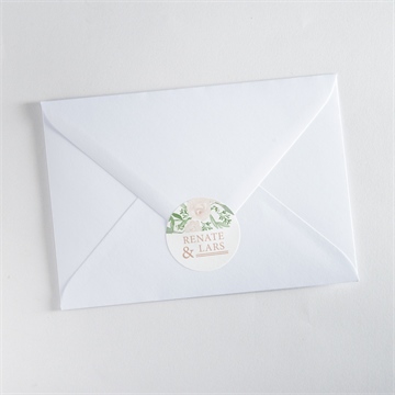 Aufkleber Hochzeit frühlingsrosen - Vue 3