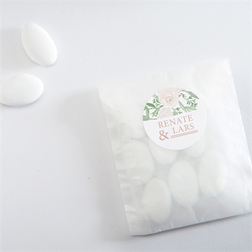 Aufkleber Hochzeit frühlingsrosen - Vue 4