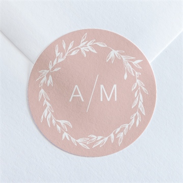 Aufkleber Hochzeit zarte mitteilung